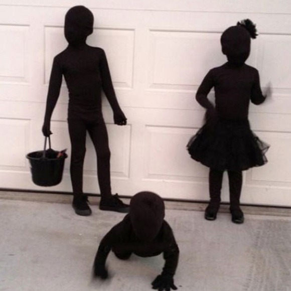 Black Party Suits Morphsuits Halloween costumes