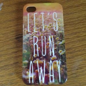 iPhone 4/4s 'Let's Run Away' case