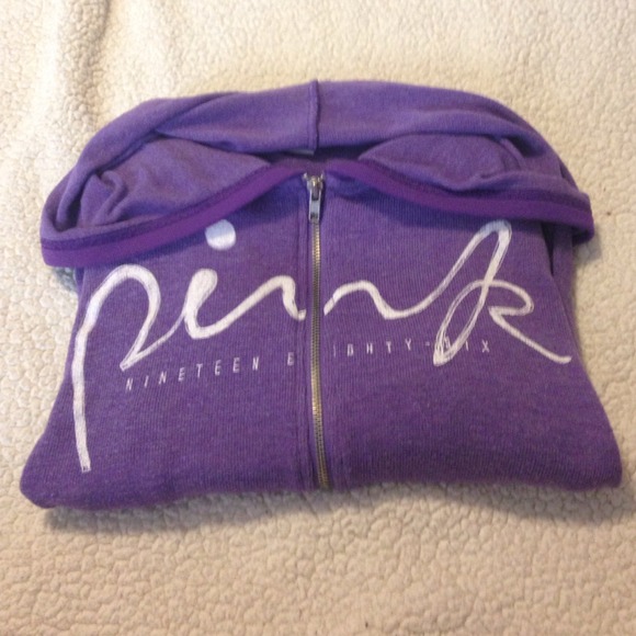 VS PINK Purple slouchy zip up 💜