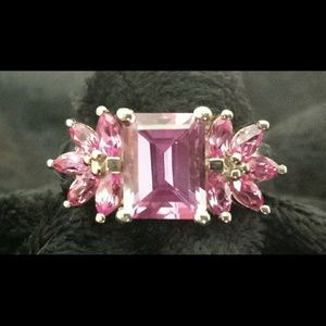 Elanza Lab - created Pink Sapphire Ring