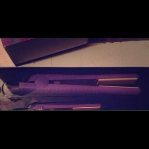 Purple hair straightener