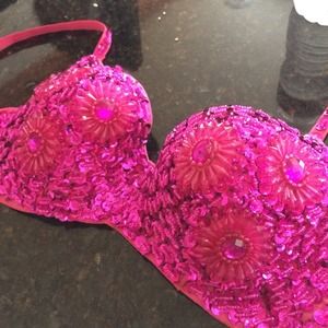Rhinestone Bra