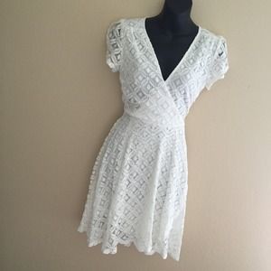 Classic White Lace Dress