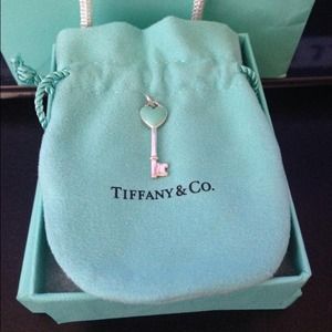 Authentic Tiffany's key pendant