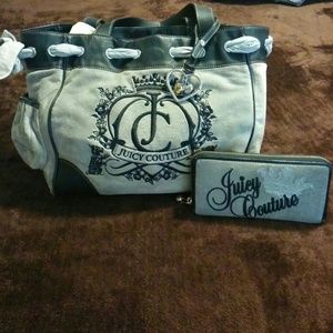 Juicy couture handbag and wallet.1 hour sale