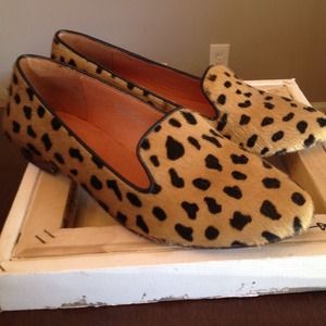 NEW IN BOX! Madewell Teddy Loafer Calf Hair 6.5