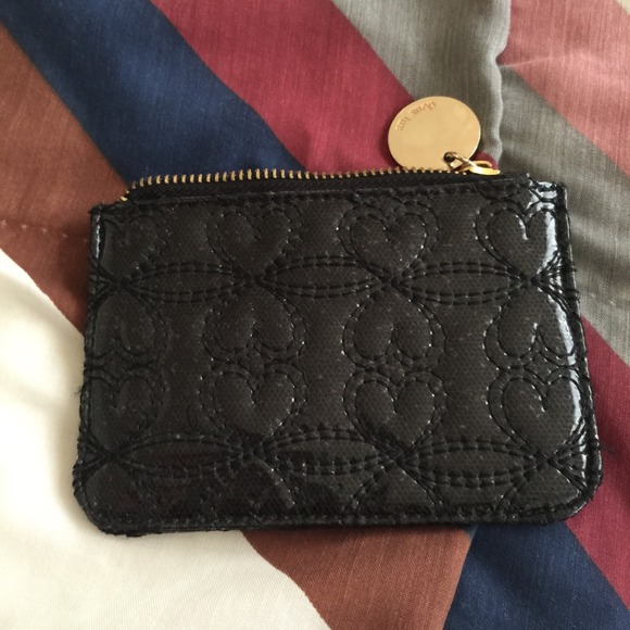 Deux Lux Black Heart Key Coin Pouch