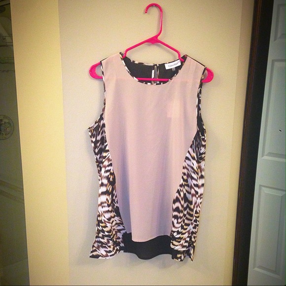 Beige Animal Top