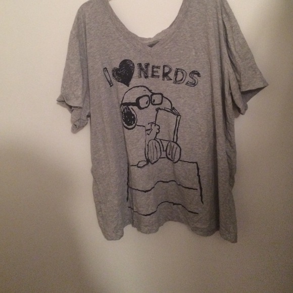 i heart nerds snoopy shirt