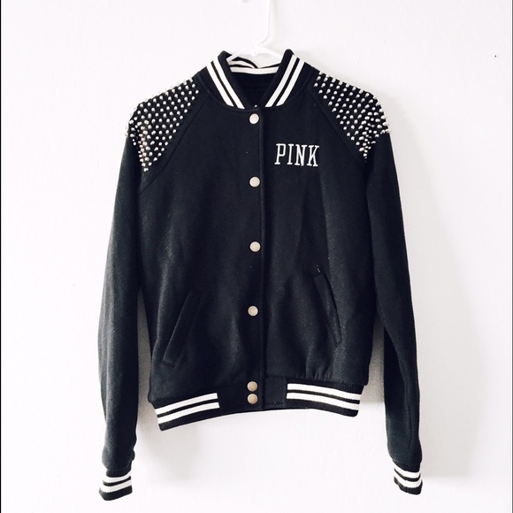 Victoria's Secret PINK varsity studded jacket ▪️