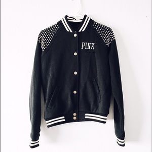 Victoria's Secret PINK varsity studded jacket ▪️