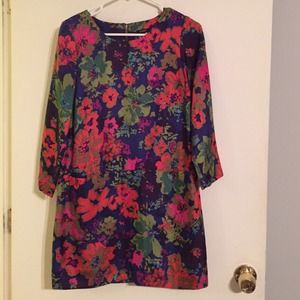 J. Crew floral shift dress