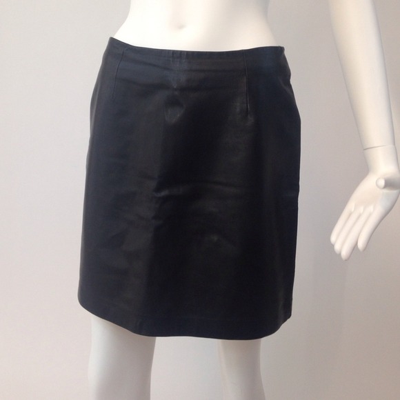 Cache Leather Skirt