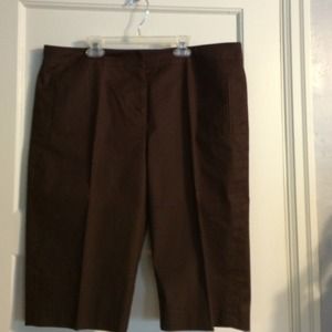 Chocolate brown walking shorts