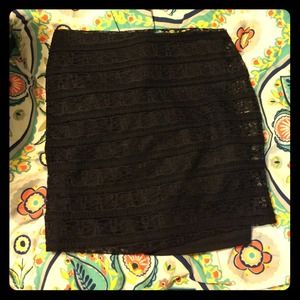 BCBG black lace skirt
