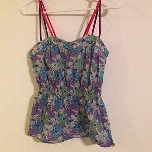 Marc by Marc Jacobs peplum floral tank