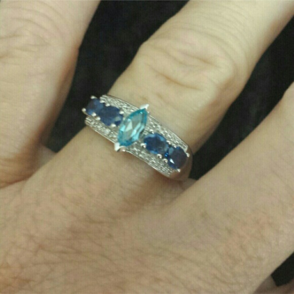 Reserved Bundle @timmonsboo Blue Topaz Ring .925