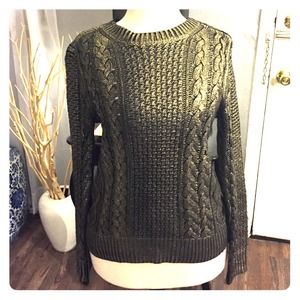 Michael Michael Kors Gold cable knit sweater