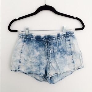 Forever 21 acid washed drawstring shorts