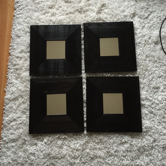 Set of 4 wall mirror decorations NEW