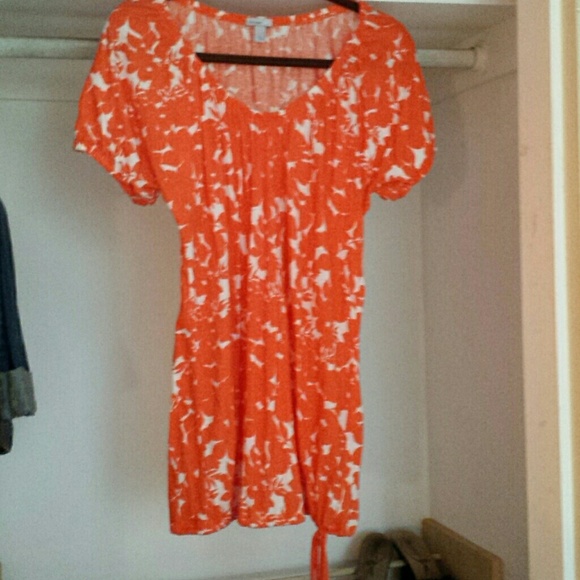 Orange and white tunic
