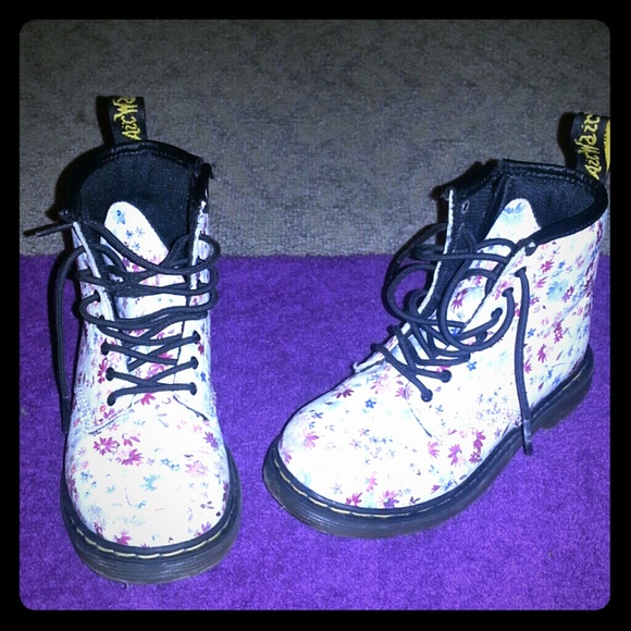 Big kids Floral Doc Marten Boots