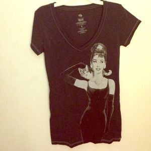 Audrey Hepburn V-neck