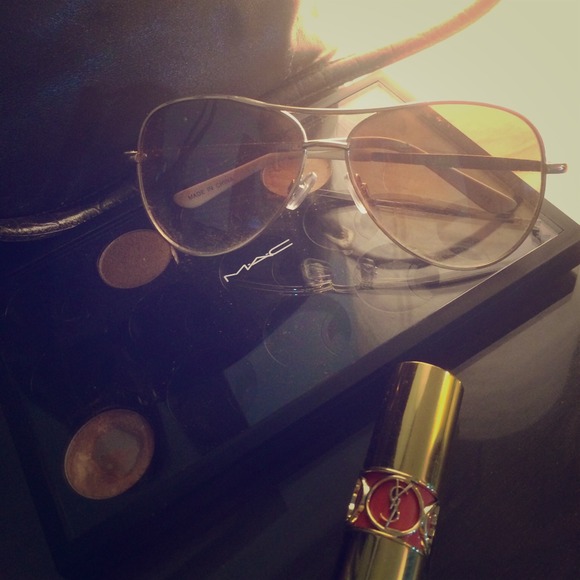 SOLD Gold and White Aviators - Picture 1 of 2