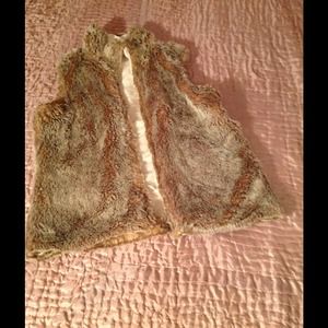Faux fur vest