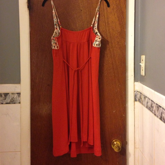 SOLD! Burnt Orange Dress - Picture 4 of 4
