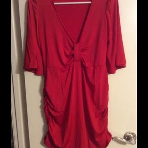Bow Red Dress