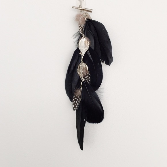 NWT ASOS feather chain hair piece clip