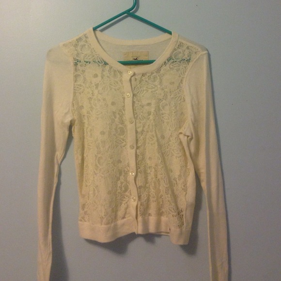 💫lace hollister button up