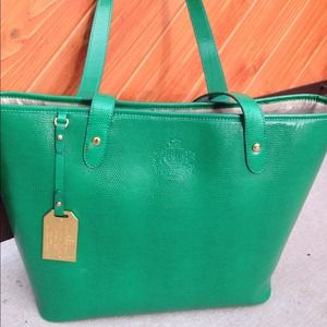 RALPH LAUREN green tote!💚