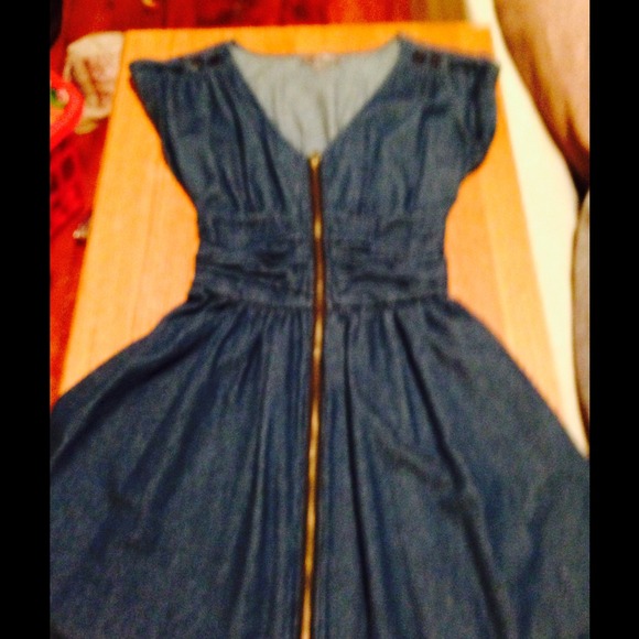 Cute Jean zip up dress