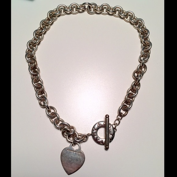SOLD!!!!!! Tiffany's Heart Tag Toggled Necklace - Picture 2 of 3