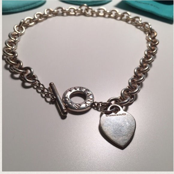 SOLD!!!!!! Tiffany's Heart Tag Toggled Necklace - Picture 3 of 3