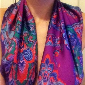 Vibrant Paisley Scarf