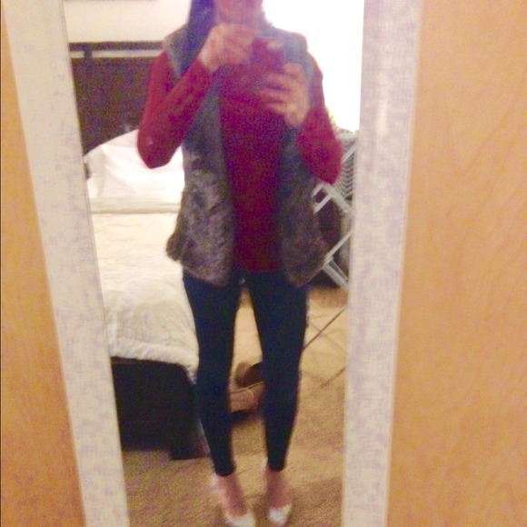 Faux fur vest