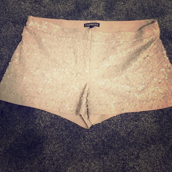Express Sequin Stretch Shorts ✨
