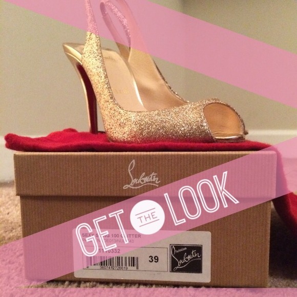 Christian Louboutin Shoes - CL Sexy Sling 100 Glitter