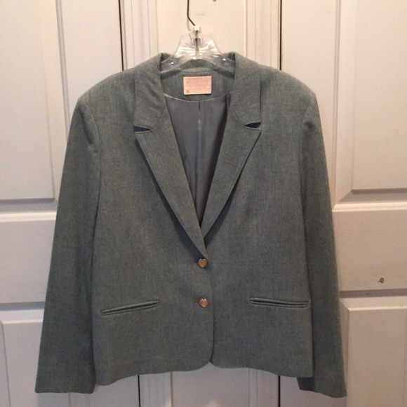 Soft Woolen Jacket in Heather Green