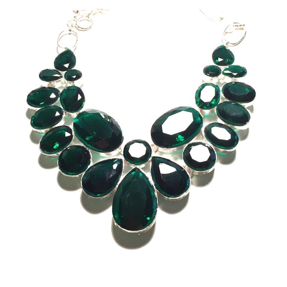 Statement Emerald Necklace