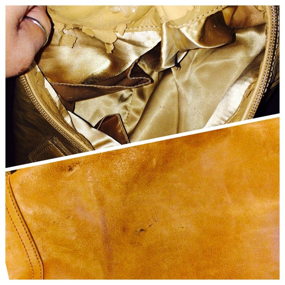 Cache 100% leather hobo bag - Picture 3 of 3