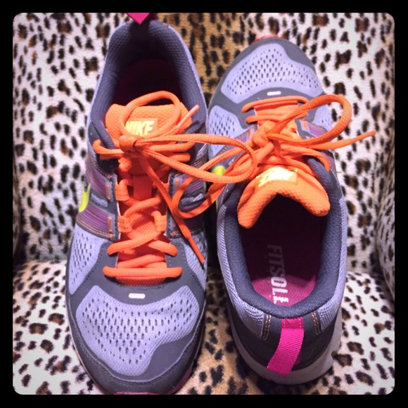Grey with multi color neon