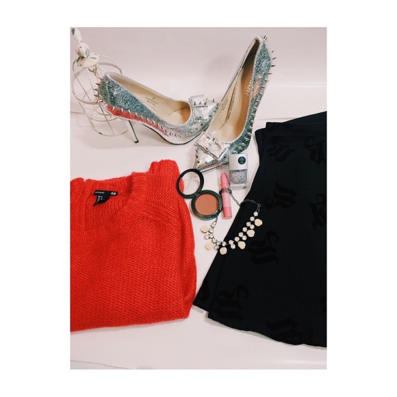 SOLD Sexy Silver Croc Embossed Spike Heels