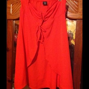 Size medium red beach cover up