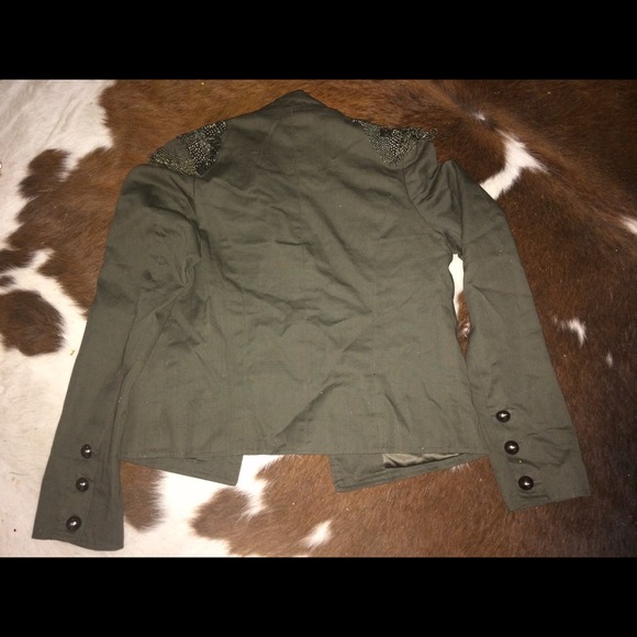 Military style chain embellished jacket - Picture 2 of 3