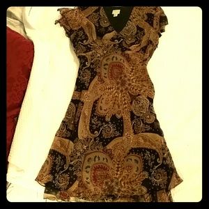 Elegant 100% silk cocktail dress