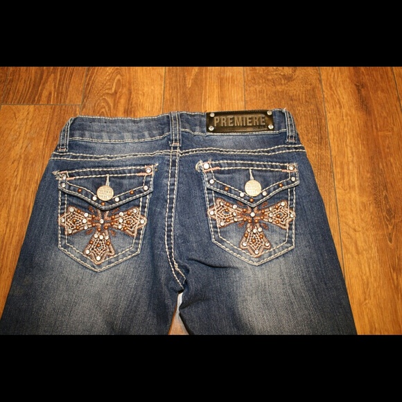 Premiere Denim With Cross Pockets